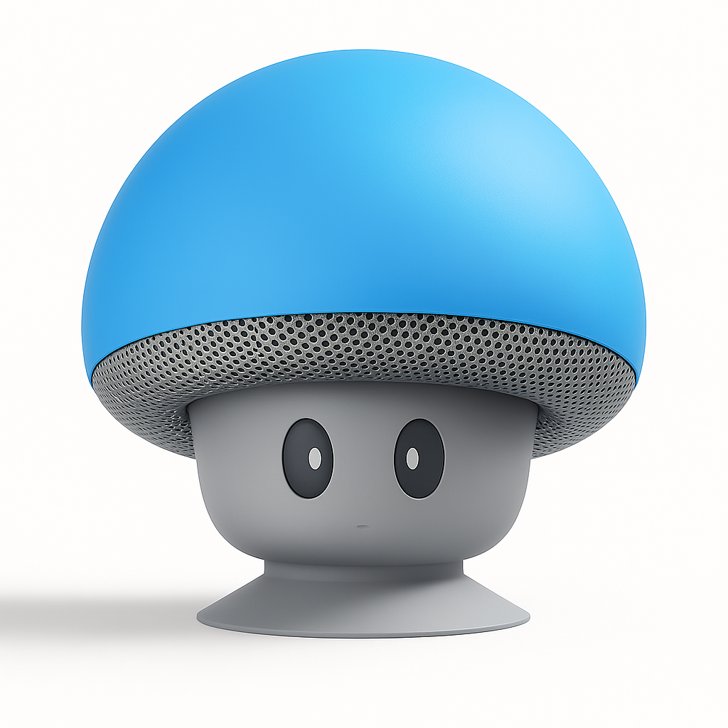 Mushroom Bluetooth Speaker with Built-in Mic