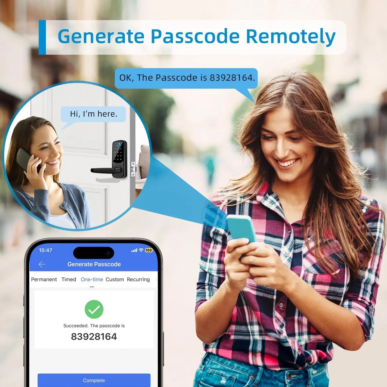 Smart 5-in-1 Biometric Door Lock